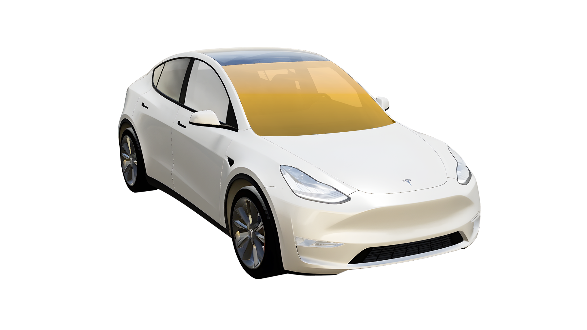 Vehicle with ceramic film across the full windshield
